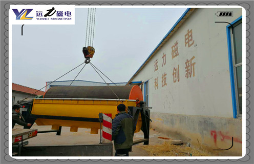 永磁筒式磁选机，江西CTS-1240顺流永磁筒式磁选机_磁铁如何分布_江西CTS-1240顺流永磁筒式磁选机不吸铁如何处理